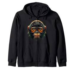 Spider Monkey Shirt Affe Portrait Wildlife Affenkopf Motiv Kapuzenjacke von Apes Empire