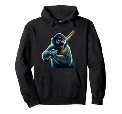 Titi Monkey Shirt Affe Portrait Baseballschläger Affengesicht Pullover Hoodie von Apes Empire