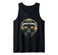 Vervet Monkey Shirt Affe Portrait Wildlife Exotic Ape Face Tank Top von Apes Empire