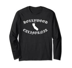 Hollywood Los Angeles California Vintage Sunset West Schild Langarmshirt von Apparel of California