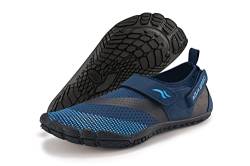 Aqua Speed AGAMO modische Aqua Schuhe + Mesh Beutel | Profilsohle | Agamu - Navy/schwarz/hellblau | Gr.: 45 von Aqua Speed