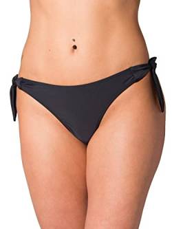 Aquarti Damen Tanga Bikinihose Seitlich Gebunden Brazilian, Farbe: Schwarz, Größe: 40 von Aquarti