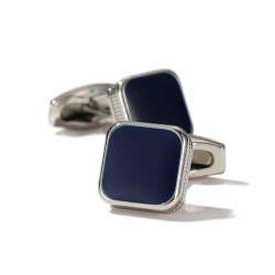 nrhnrhh Manschettenknöpfe for Männer Blau 22S032 2022 Fashion Casual Grey Square Metal Formal Hemd Manschettenlinks Hochzeitsgeschenke (Color : XK20S056Blue) von Aqxyvfr