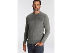 Rundhalspullover ARIZONA Gr. L (52/54), grau (grey, washed) Herren Pullover von Arizona