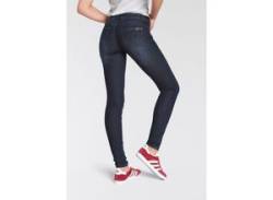 Skinny-fit-Jeans ARIZONA Gr. 34, N-Gr, blau (darkblue-used) Damen Jeans Recyceltes Polyester von Arizona