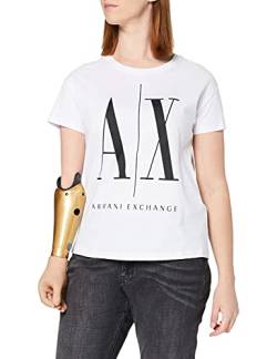 Armani Exchange Damen Icon Project T T-Shirt, Weiß, M von Armani Exchange