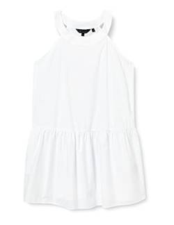 Armani Exchange Damen Nachhaltig, Rundhalsausschnitt. Dress, White, 0 von Armani Exchange