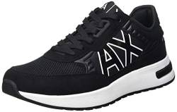 Armani Exchange Herren Dusseldorf Embossed Geometric Motifs Sneakers, Schwarz, 44.5 EU von Armani Exchange