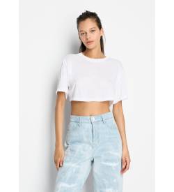 Armani Exchange für Damen. 3DYT47YJFRZ1000 Kurzarm-T-Shirt weiß (S), Lässig, Baumwolle von Armani Exchange