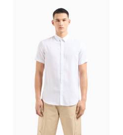 Armani Exchange für Herren. 3DZC44ZN4PZ1100 Lisa Shirt weiß (M), Lässig, Baumwolle, Kurzarm von Armani Exchange