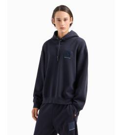 Armani Exchange für Herren. 6DZMJBZJNKZ1510 Sweatshirt mit Kapuze navy (L), Lässig, Baumwolle, Marine von Armani Exchange