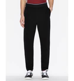 Armani Exchange für Herren. 8NZP82ZJH3Z1200 Jogger-Hose Felpa schwarz (S), Lässig, Baumwolle von Armani Exchange