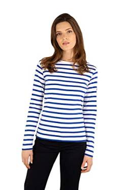 Armor Lux Damen Crozon T-Shirt, Mehrfarbig (Blanc/Etoile Dw5), X-Small (Herstellergröße: 0) von Armor Lux