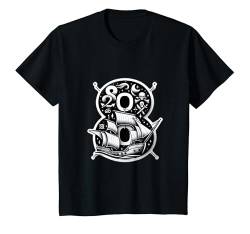 Kinder Turning 8 Years Old Pirate Birthday Party 8th Bday Boy Girl T-Shirt von Arrrr Tees Co.