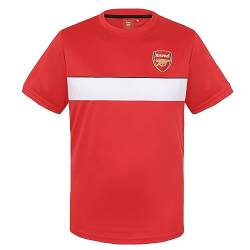 Arsenal FC - Herren Trainingstrikot aus Polyester - Offizielles Merchandise - Geschenk für Fußballfans - Rot mit weißem Streifen - XL von Arsenal F.C.