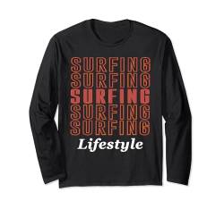 Surfen Lifestyle Surfbretter Surf Sommer Kleidung Herren Damen Langarmshirt von Art-Wear
