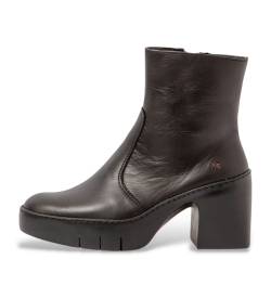 Art für Damen. 116561101003_001 Lederstiefeletten 1656 Sofia schwarz (41), 3 bis 5 cm, Reißverschluss, Lässig von Art