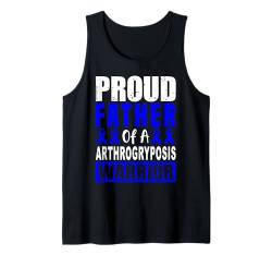 Arthrogryposis Awareness Stolzer Vater unterstützt Vater Familie Tank Top von Arthrogryposis Awareness Products (Lwaka)