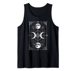 Tarotkarte Okkulte Mondphase Boho Vollmond Kosmisch Tank Top von Astrology Moon phases Sun moon Spiritual Mandala