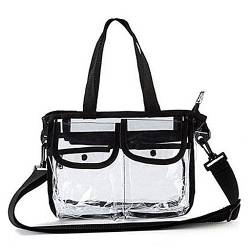 Damen PVC Umhängetasche Handtasche Reisetasche Kosmetik Strand Toilettenartikel Aufbewahrung Für C von Asukohu