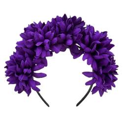 Elegante Stirnbänder mit weichem Stoff Blume Kopfschmuck Mädchen Blume Haarbänder Haarschmuck für Hochzeit Party Cosplay von Asukohu