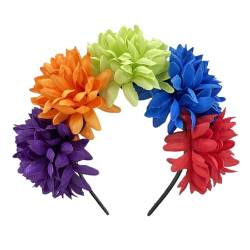 Elegante Stirnbänder mit weichem Stoff Blume Kopfschmuck Mädchen Blume Haarbänder Haarschmuck für Hochzeit Party Cosplay von Asukohu