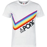 Atari - Gaming T-Shirt - Pong - Pride Rainbow - S bis 3XL - für Männer - Größe XXL - weiß  - EMP exklusives Merchandise! von Atari