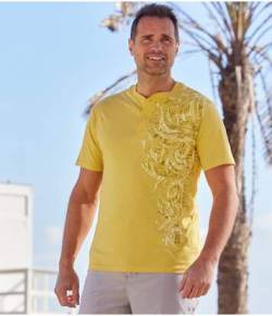 2er-Pack Henleyshirts mit polynesischen Motiven von Atlas For Men