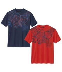 2er-Pack T-Shirts Sport Graphic von Atlas For Men