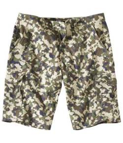 Camouflage-Bermuda Adventure im Cargo-Stil von Atlas For Men