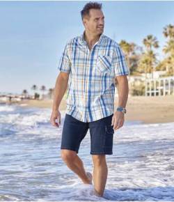 Jeans-Bermuda im Cargo-Look von Atlas For Men