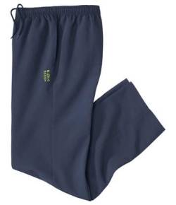 Marineblaue Herren-Jogginghose aus Mikrofaser mit Gummizug an der Taille von Atlas For Men