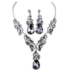 Aublinto Damen Ohrringe Ohrring Ohrstecker Strass Ohrringe Vintage Übertrieben Modeschmuck Tropfen Strass Ohrringe Brautschmuck Schmuck Hochzeit Set für Hochzeitsgeschenke Frauen Herren von Aublinto