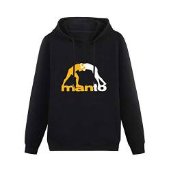 AuduE Mens Manto Gi Bjj Jiu Jitsu Pullover Hoodie Hooded Top Unisex Mens Ladies Hooded Sweatshirts Size S Black von AuduE