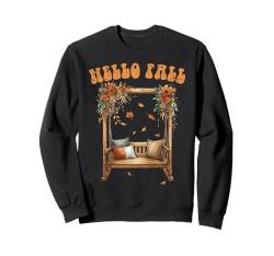 Hello Fall Swing Herbstsaison Herbst Ahornblätter Sweatshirt von Autumn Fall Season Autumnal Men Women Kids