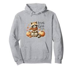 Feral Girl Waschbär Herbst Vibes Gemütliche Jahreszeit Herbst Pullover Hoodie von Autumn Fall Season Gifts For Women & Men