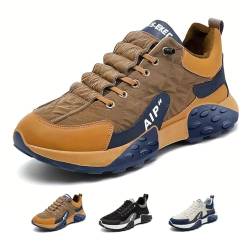 Avanise Orthopädische Tennisschuhe Bolt Für Herren, Orthopädische Komfort-Sneaker Für Herren, Wanderschuhe Für Herren, Leichte, Bequeme Tennis- Und Fitnessschuhe Für Herren (Braun,42/260mm) von Avanise