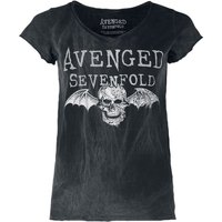 Avenged Sevenfold T-Shirt - Deathbat - S bis XXL - für Damen - Größe S - schwarz  - Lizenziertes Merchandise! von Avenged Sevenfold