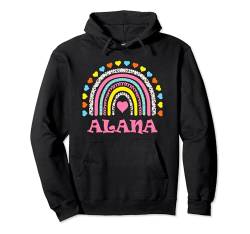 Alana süßes buntes Regenbogen-Design für Mädchen Name Alana Pullover Hoodie von Awesome Alana Designs for Girls Name Alana