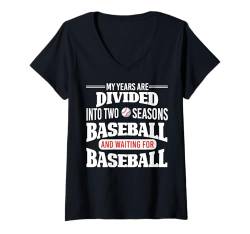 Damen Baseball T-Shirt mit V-Ausschnitt von Awesome Baseball Apparel and Accessories