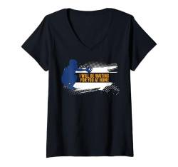 Damen Baseball T-Shirt mit V-Ausschnitt von Awesome Baseball Apparel and Accessories