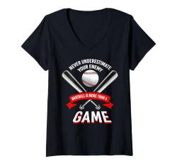 Damen Baseball T-Shirt mit V-Ausschnitt von Awesome Baseball Apparel and Accessories