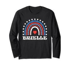 Brielle Niedliches patriotisches Regenbogen-Design für Mädchen, Name Brielle Langarmshirt von Awesome Brielle Designs for Girls Name Brielle