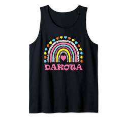 Dakota Süßes buntes Regenbogen-Design für Mädchen Name Dakota Tank Top von Awesome Dakota Designs for Girls Name Dakota