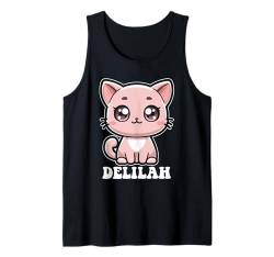 Delilah Süßes Katzen-Design für Mädchen Name Delilah Tank Top von Awesome Delilah Designs for Girls Name Delilah