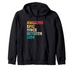 30 Years Old Awesome Epic Since Oktober 1994 30th Birthday Kapuzenjacke von Awesome Epic Since Birthday Gifts Store By Mj