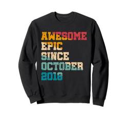 Geschenk für 6 Jahre altes Geschenk Awesome Epic seit Oktober 2018 6. Geburtstag Sweatshirt von Awesome Epic Since Birthday Gifts Store By Mj