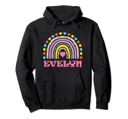 Evelyn niedliches buntes Regenbogen-Design für Mädchen, Name Evelyn Pullover Hoodie von Awesome Evelyn Designs for Girls Name Evelyn