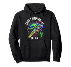 Fort Lauderdale Florida USA Abstraktes Meeresschildkröten-Design Pullover Hoodie von Awesome Fort Lauderdale Florida USA Designs