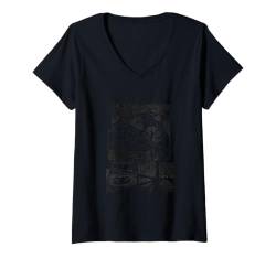 Damen Japanisches Zeug und Japan T-Shirt mit V-Ausschnitt von Awesome Japan Apparel & Accessories